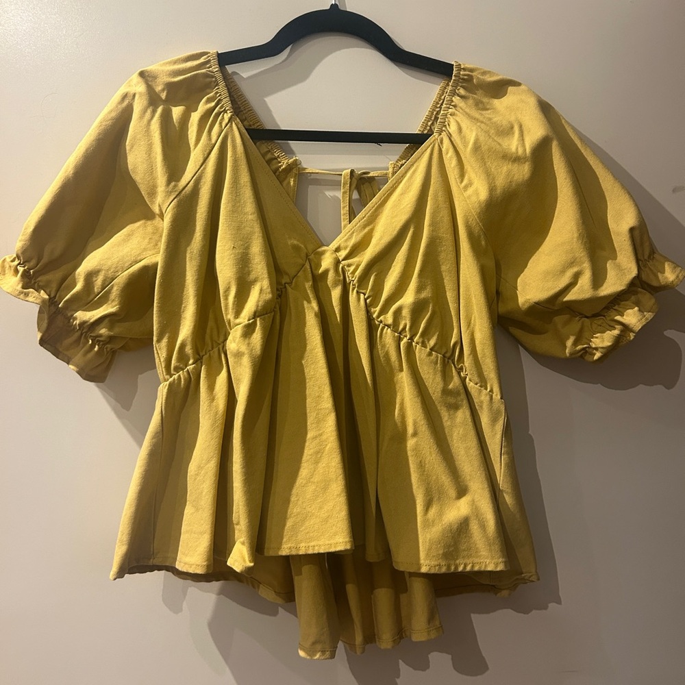 Yellow Women's Dainty Top